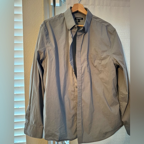Express grey button down - Picture 2 of 2